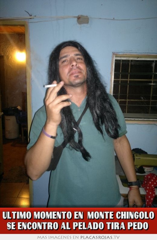 Ultimo momento en  monte chingolo se encontro al pelado tira pedo 