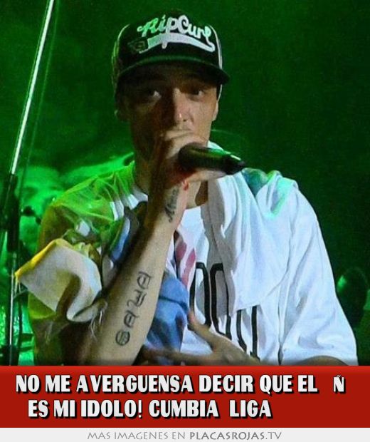 No Me Averguensa decir que el   Î Es Mi Idolo! Cumbia  liga ♪ ♫