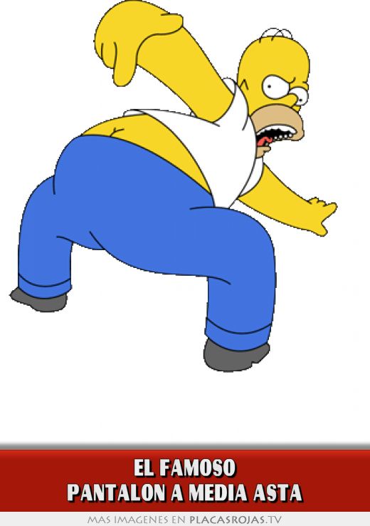 El famoso pantalon a media asta