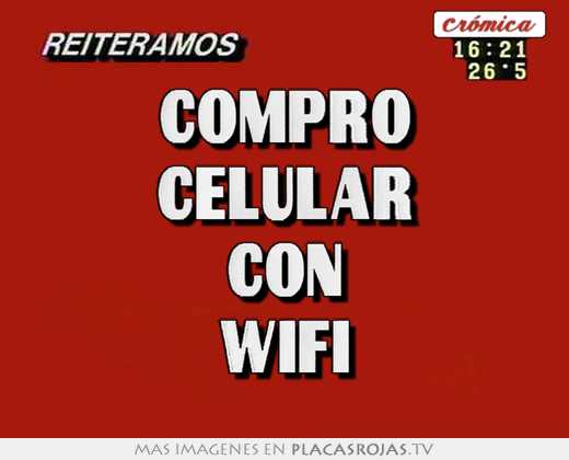Compro celular con wifi