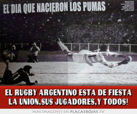 EL RUGBY ARGENTINO ESTA DE FIESTA LA UNION,SUS JUGADORES,Y TODOS!