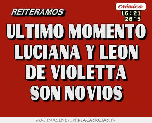 Ultimo momento luciana y leon de violetta son novios