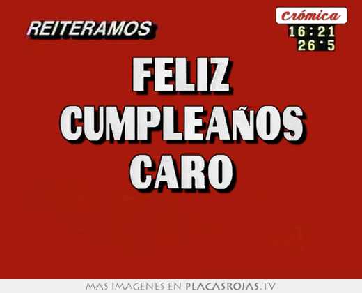 Feliz cumpleaños caro 