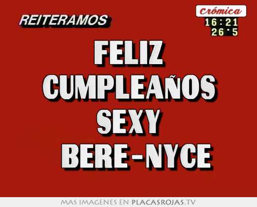 Feliz cumpleaños sexy   bere-nyce