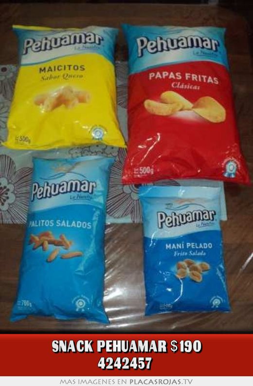 Snack pehuamar $190 4242457 