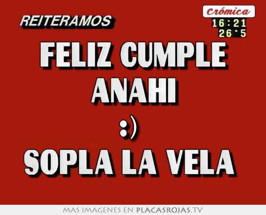 Feliz cumple 