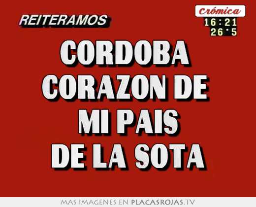 Cordoba  corazon de  mi pais de la sota