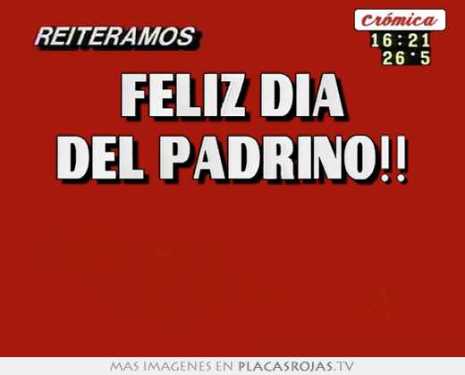 Feliz dia del padrino!!  