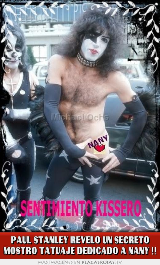 Paul stanley reveló un secreto mostró tatuaje dedicado a nany !!