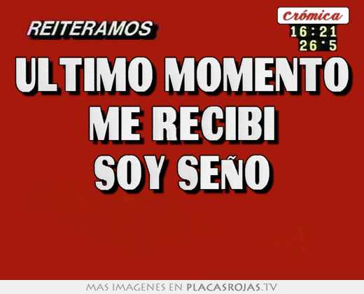 Último momento me recibí soy seño 