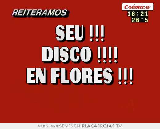 Seu !!! disco !!!! en flores !!! 