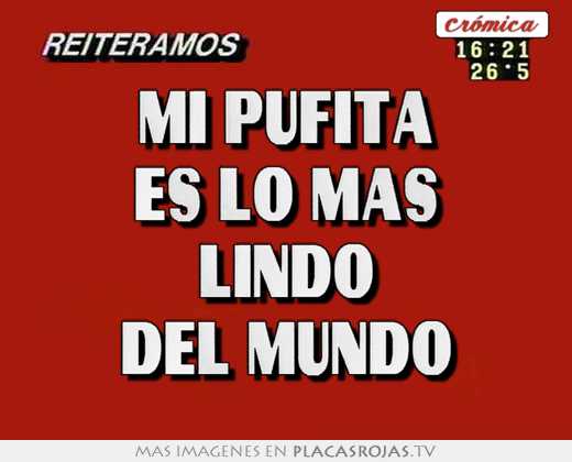 Mi pufita es lo mas lindo del mundo