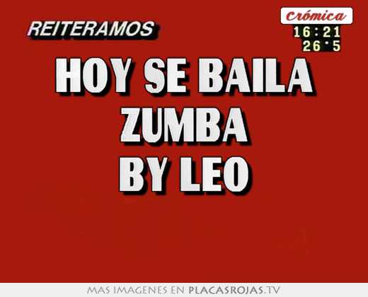 Hoy se baila zumba by leo 