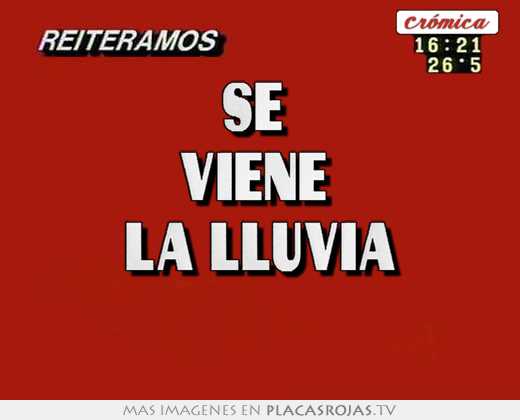 Se  viene  la lluvia 
