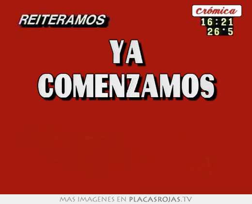 Ya comenzamos  