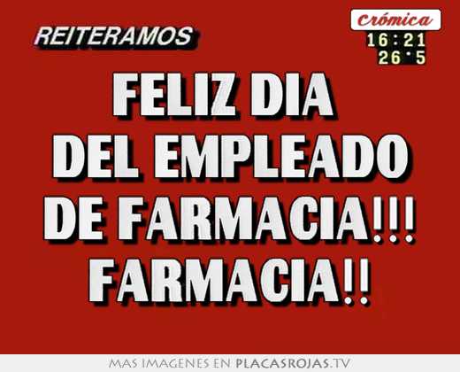 Feliz día  del empleado de farmacia!!! farmacia!!