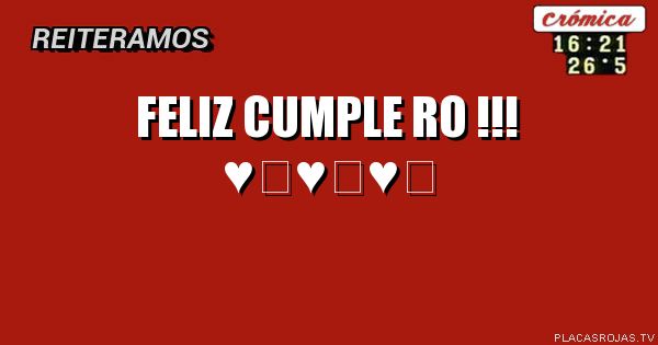 Feliz cumple ro !!! ♥️♥️♥️