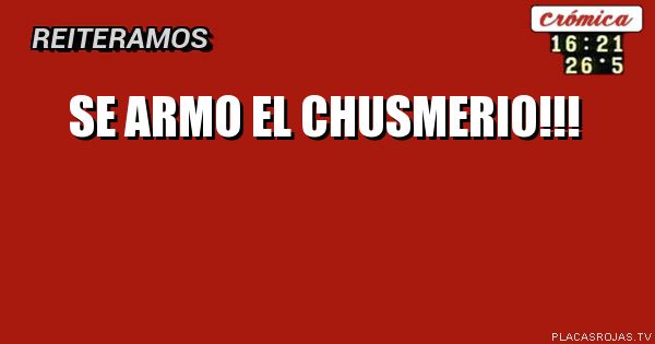 Se armo el chusmerio!!!