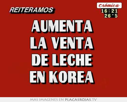 Aumenta  la venta  de leche  en korea 