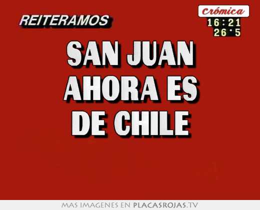 San juan ahora es de chile 
