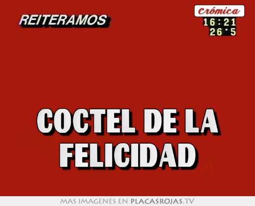   cóctel de la felicidad