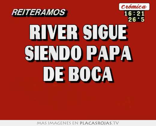 River sigue siendo papá de boca  
