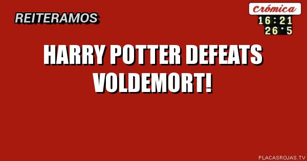 Harry potter defeats voldemort!