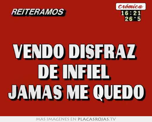  vendo disfraz  de infiel  jamas me quedo