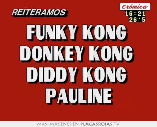 Funky kong  donkey kong  diddy kong  pauline