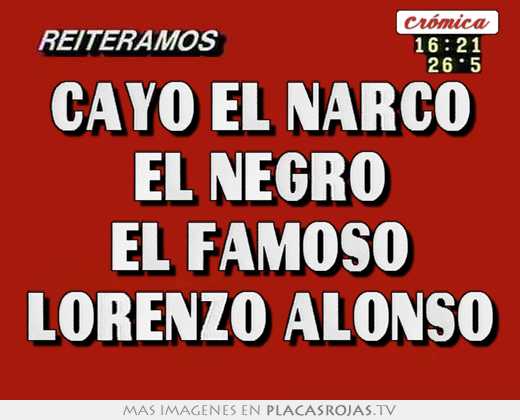 Cayó el narco 