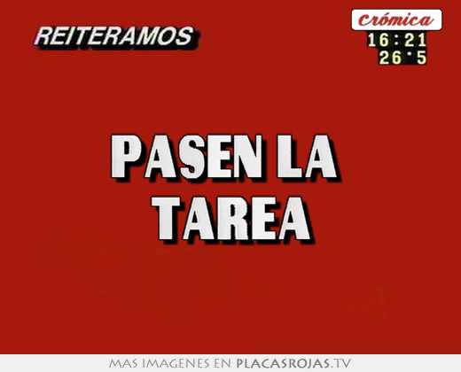  pasen la  tarea 