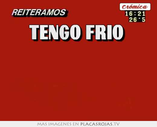 Tengo frío    