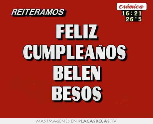 Feliz cumpleaÑos  belen besos