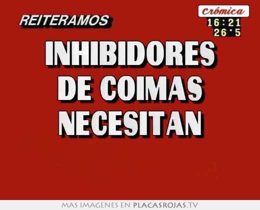Inhibidores de coimas necesitan 