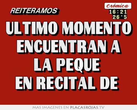 Ultimo momento encuentran a 