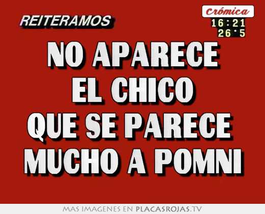 No aparece el chico que se parece  mucho a pomni