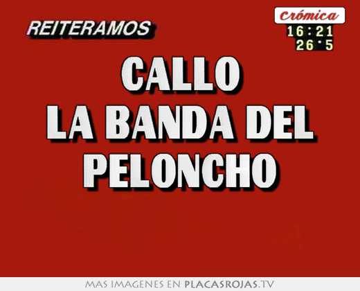 Callo la banda del peloncho 
