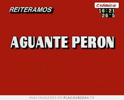 aguante peron