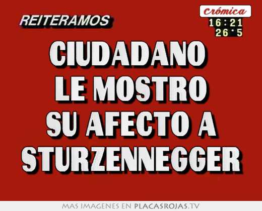 ciudadano le mostró su afecto a sturzennegger