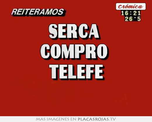 serca compro telefe