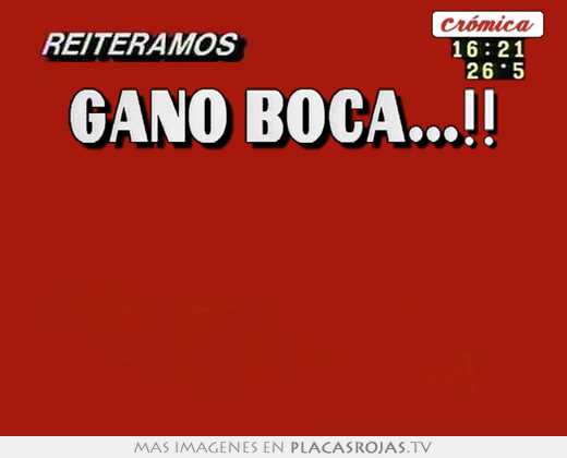 ganó boca...!!