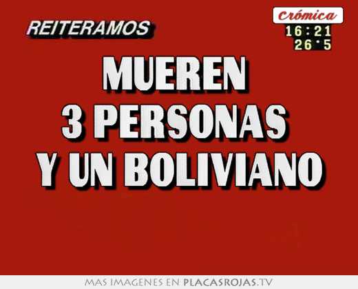 mueren 3 personas y un boliviano