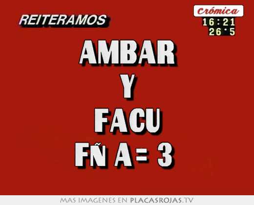 ambar y facu f×a= 3