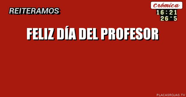 feliz día del profesor