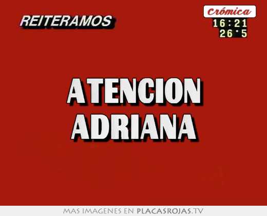atenciÓn adriana