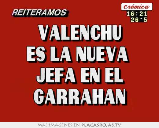 valenchu es la nueva jefa en el garrahan