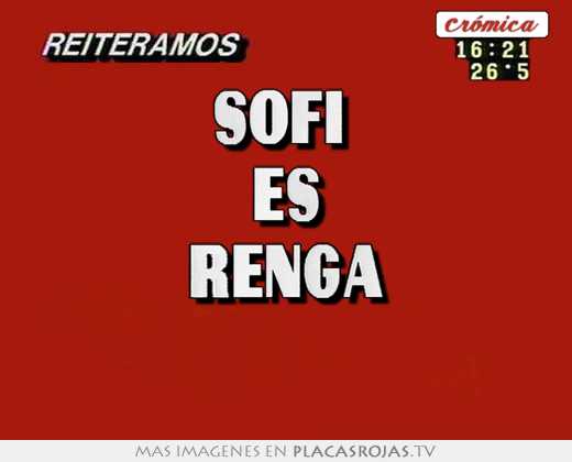 sofi es renga
