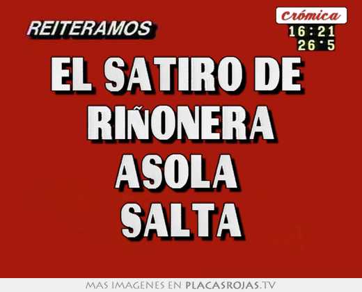 el sÁtiro de riÑonera asola salta