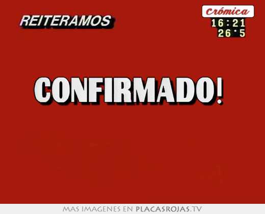 confirmado!