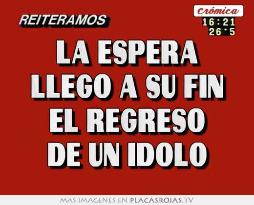 la espera llego a su fin el regreso de un idolo